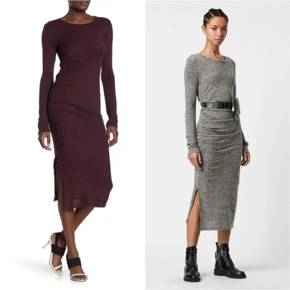 All Saints | Dresses | All Saints Tina Knit Split Hem Midi Dress Burgundy Bodycon Assymetrical Sheath S | Poshmark All Saints | Dresses | All Saints Tina Knit Split Hem Midi Dress Burgundy Bodycon Assymetrical Sheath S | Poshmark